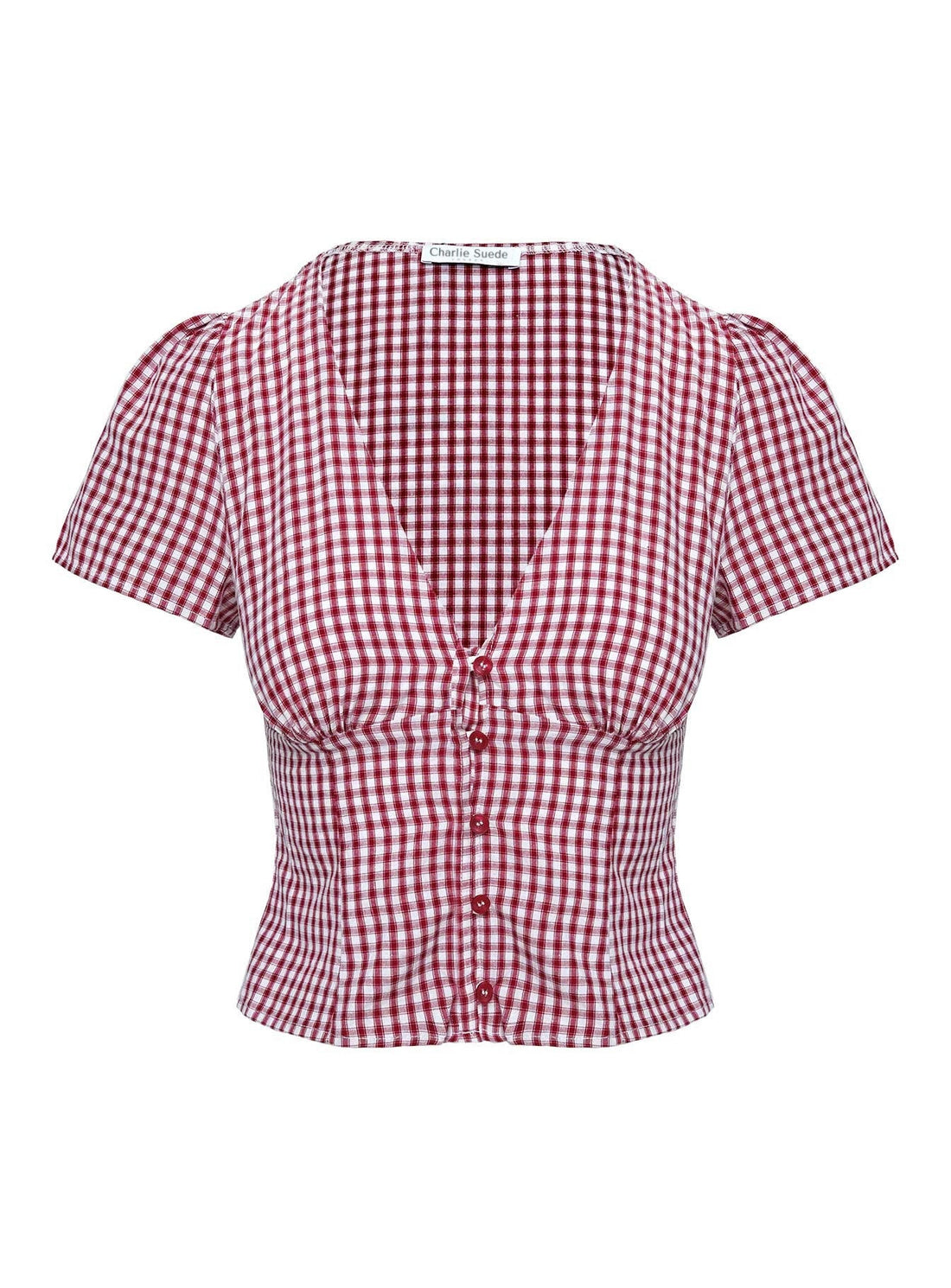 Isolda Top Red Gingham