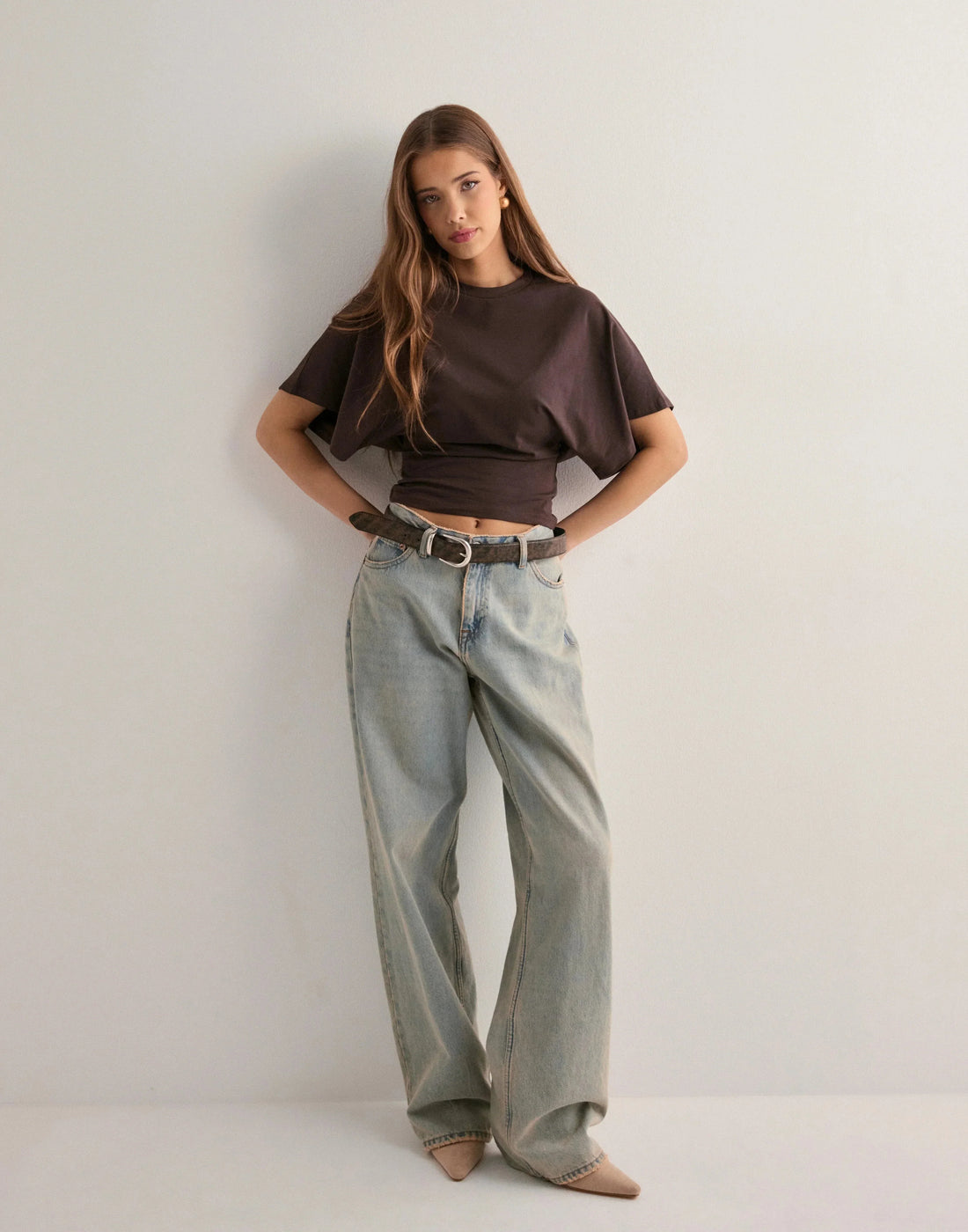 Top with wide sleeves